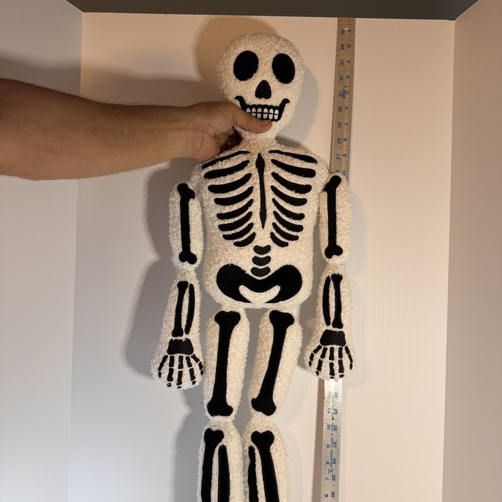 Oversized Skeleton Pillow unbranded 34" Long Viral Skeleton Pillow for Halloween - Picture 5 of 6